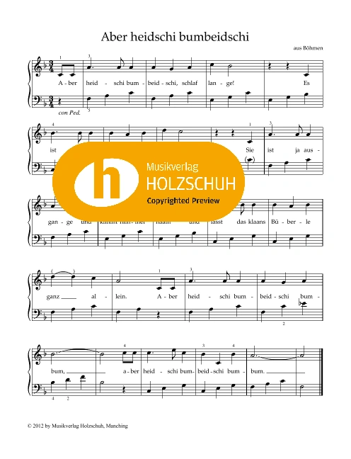 Aber heidschi bumbeidschi